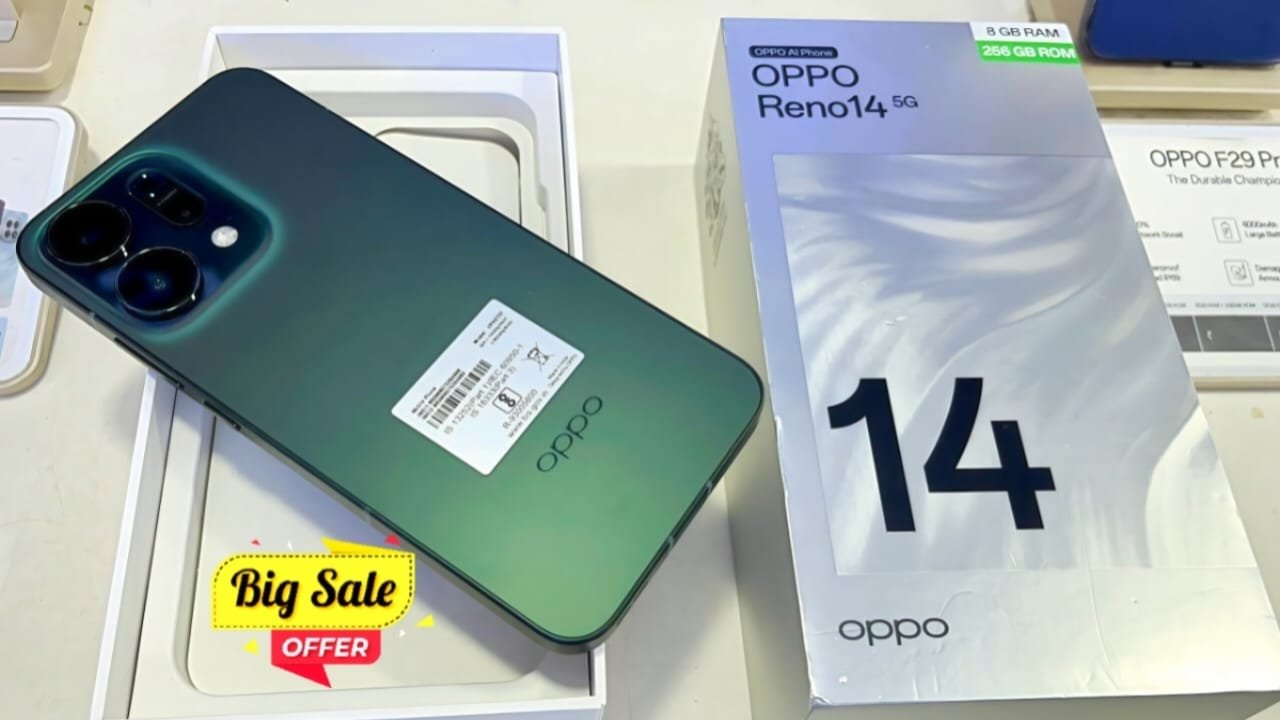 Oppo Reno 14 Pro 5G – 250MP Camera, 1.8K AMOLED Display & 150W Fast Charging at Just ₹12,499!